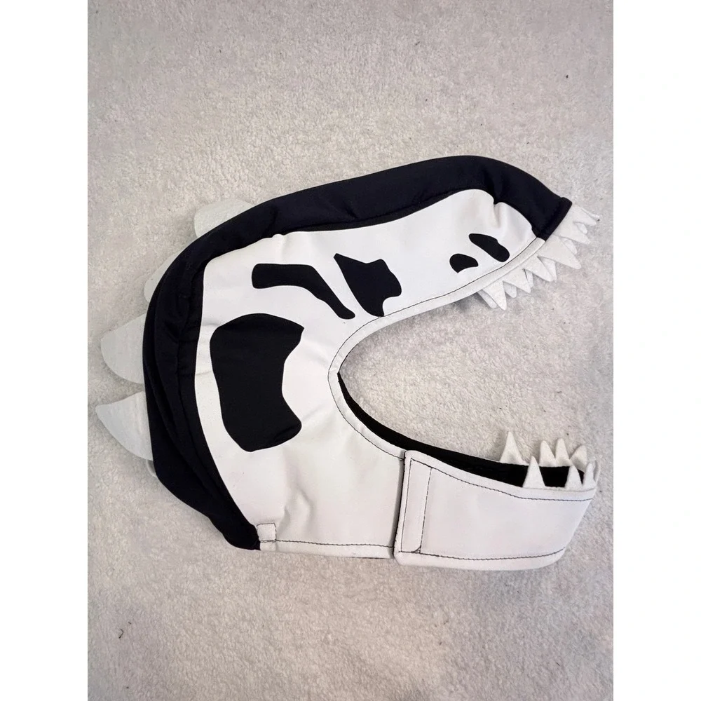Pottery Barn Kids Glow in the Dark Dino Skeleton Costume 3pc Set Size 7-8 Black - Picture 11 of 12